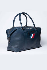 Alpine A310 72h leather travel bag royal blue